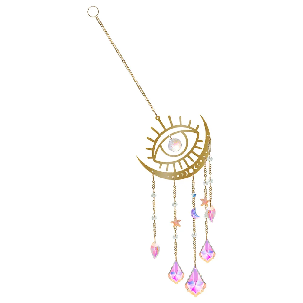 

Evil Eye Hanging Metal Pendant Large Metal Wall Hanging Decor Indoor Outdoor Window Decoration Sun Catcher for Home Garden