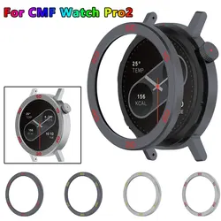 Metal Bezel Ring + Tempered Film For CMF Watch Pro2 Case Cover Rings Protective Sports Cases CMF Watch Pro 2 Protector