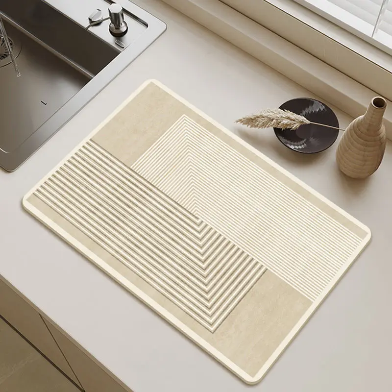 Dish Drying Mat Coffee Mat Coffee Maker Mat for Countertops Absorbent Dish Drying Mat for Kitchen Counter