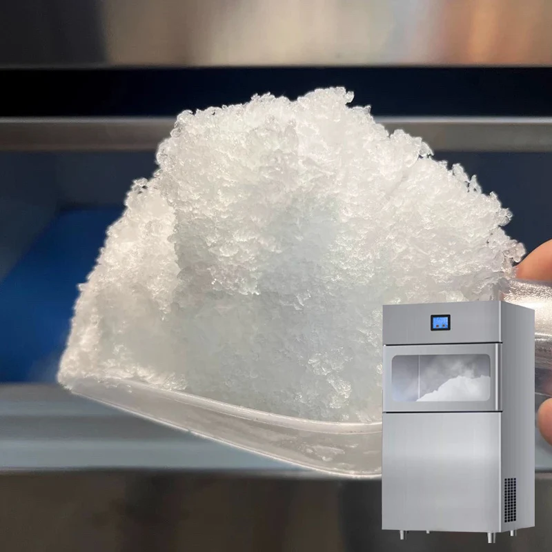 Multi Functional Ice Maker Crusher Machine Automatic Commercial Large Output Snowflake Particle Ice Crusher Machine
