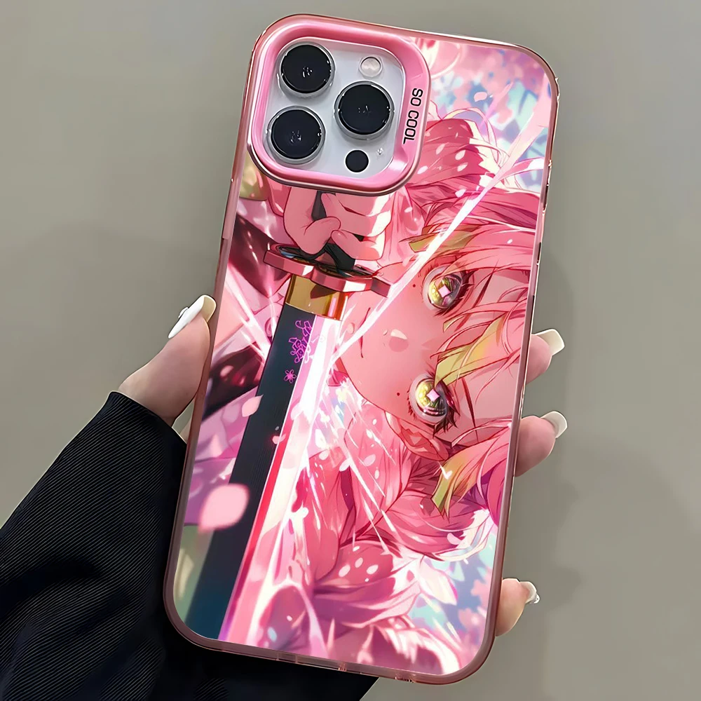 أنيمي شيطان القاتل عيون جراب هاتف ممن لهم Realme 15 14 13 12 11 10 9i 8 8i C75 C65 C63 C55 C53 C35 C33 C20 C21Y C15 21 Pro Plus 5G