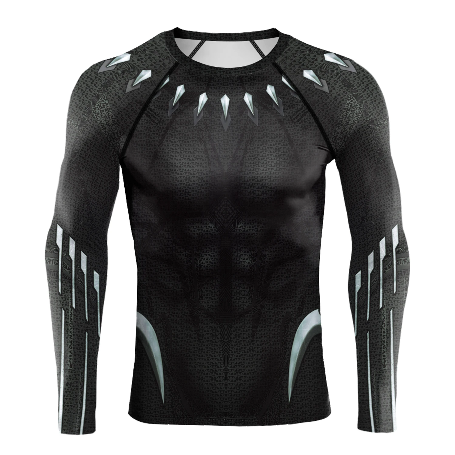 Super Mens Compression T-Shirt Long Sleeve 3D Tight Fitness Gym Sports Digital Printed Running Shirts Hero Jerseys Cosplay Top