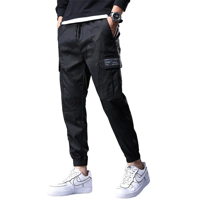 

Повседневные брюки, мужские модные свободные брюки-карго с девятью точками, мужские брюки, новые камуфляжные спортивные брюки, мужские весенне-осенние джентльмены для взрослых