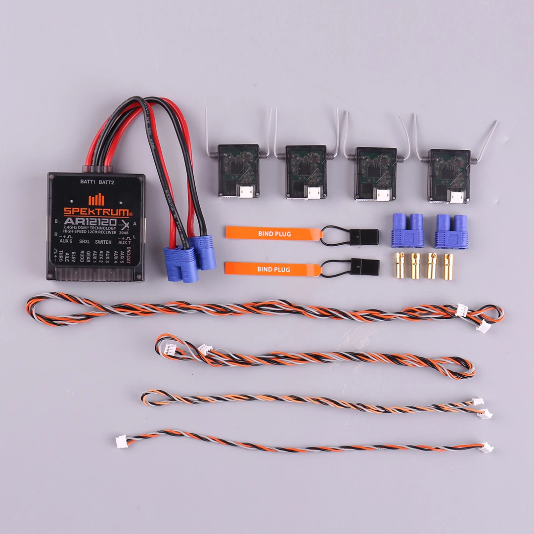 

RX DSNX AR12120 Receiver XPlus 4pcs Remote Satellite PowerSafe SPMAR12120 DSM2 RC Model for Hobby And Toy Enthusiasts