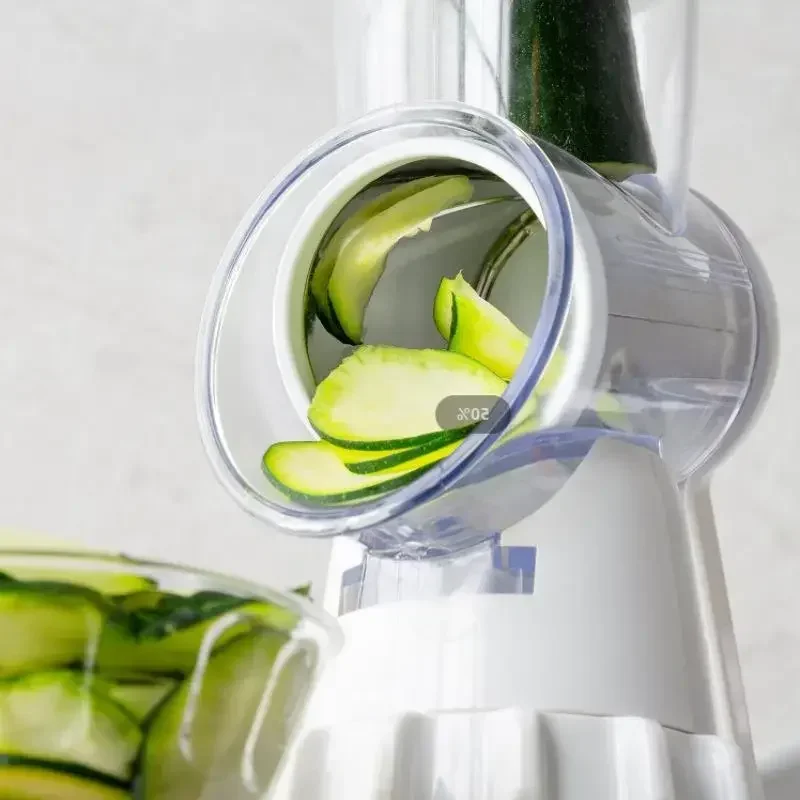 3 in1 Vegetable Slicer Chopper Grater Manual Kitchen Tools,For Cucumber Carrot Cutter Garlic Round Mandolin Shredder Potato Home