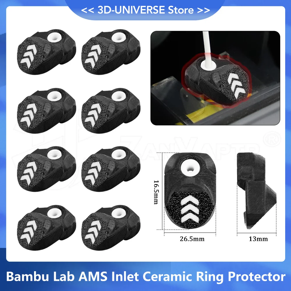 

Bambu Lab AMS A1/P1S/P1P/X1/X1C керамическое впускное кольцо защитная защита прочная для аксессуаров для 3D-принтеров