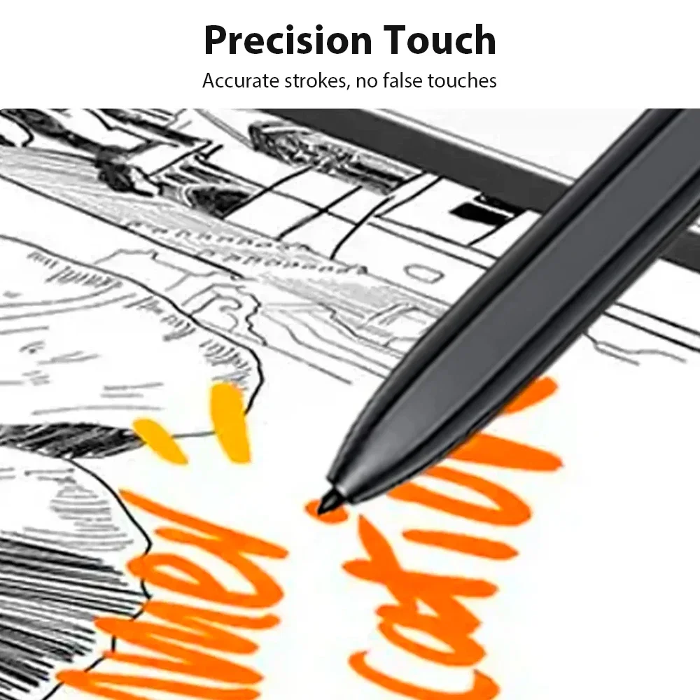 EMR Stylus Pen for ReMarkable 2 For Samsung BOOX 4096 Pressure Sensitivity Eraser Palm Rejection Tilt Sensing for Kindle Scribe view 3
