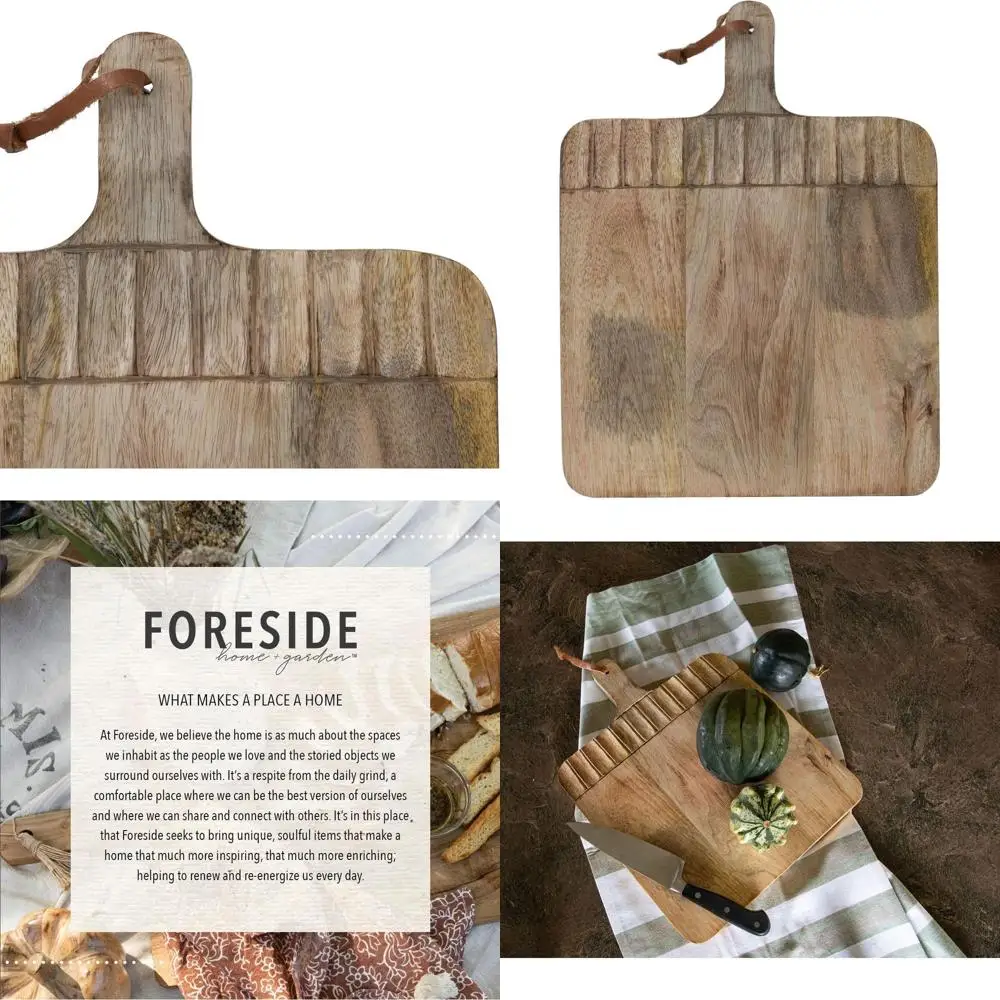 

Handcrafted Rectangular Wood Cutting Board for Home & Garden Use
