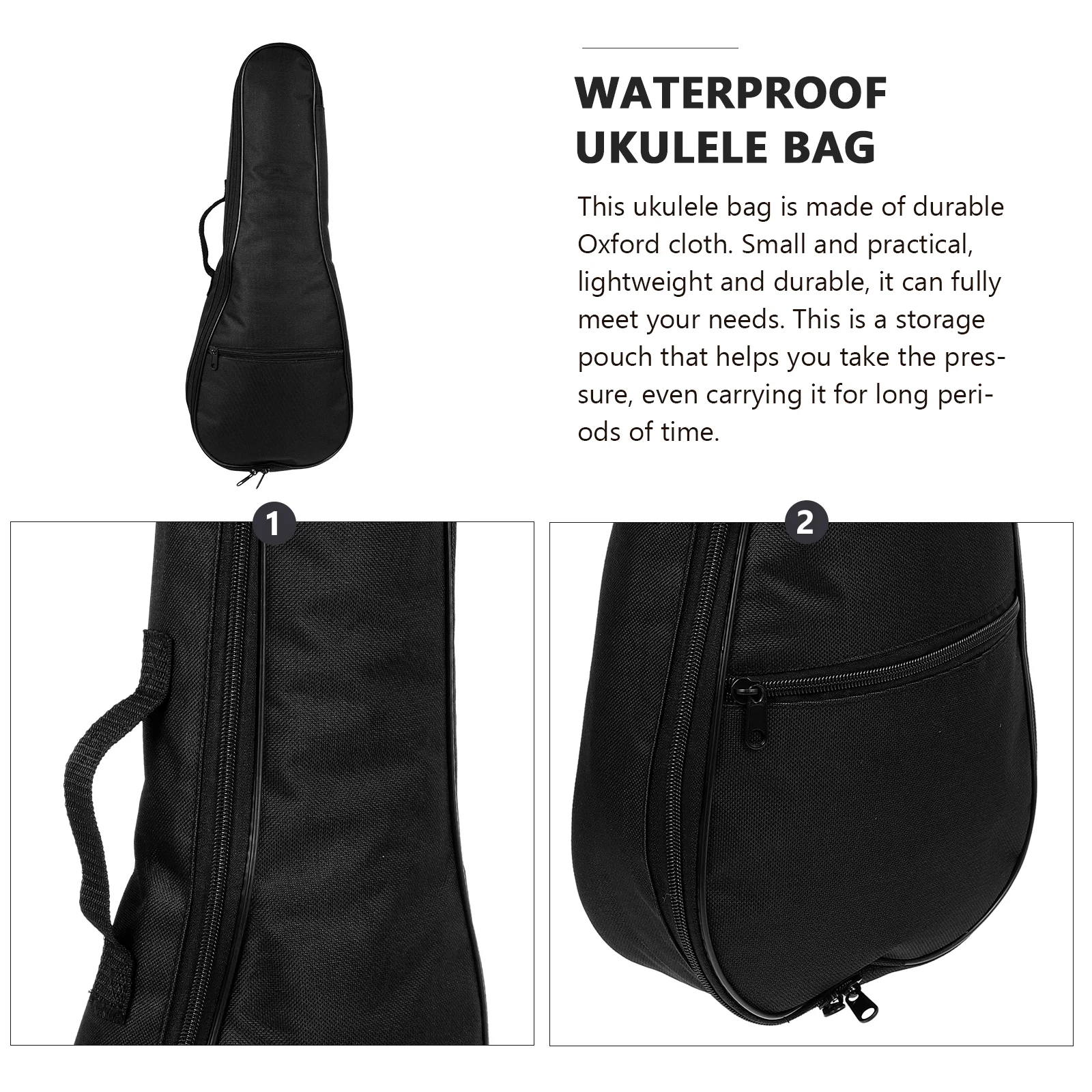 Ukulele Bag Pouch Thickened Storage Waterproof Case Oxford Cloth Thickening Portable Carrying Tote