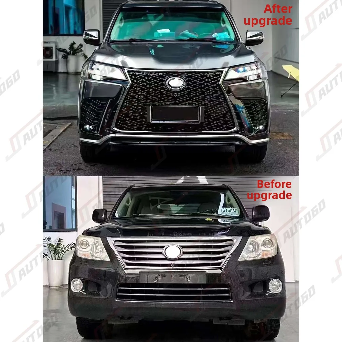 Conversion Body Kit For Lexus LX570 2008 2009 2010 2011 2012 2013 2014 2015 2016 2017 Facelift To 2024 LX600 Headlight Front Kit - Image 2