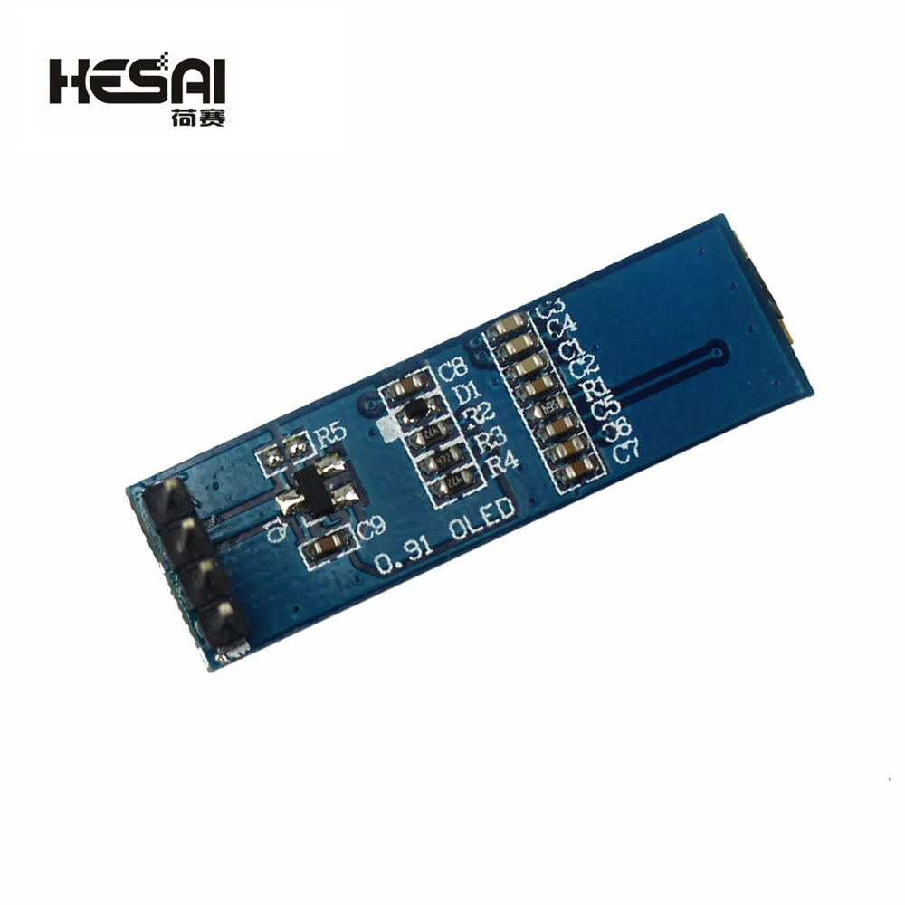 0.91 Inch 12832 Wit En Blauw Kleur 128X32 Oled Lcd Led Display Module 0.91 Iic Communiceren Voor Arduino Diy Kit