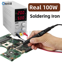 PTS200 Smart Soldering Iron 100W Max PD2.0/3.0 ESP32 Open Source for TS100 TS101/Pine64 Pinecil V2 V3 Electric Soldering Iron
