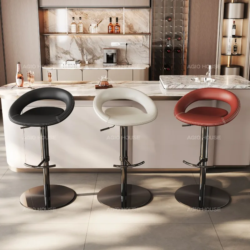 

Складные высокие табуреты для кухни, табурет для острова, кухонный стул, стул на колесах, скандинавские барные стулья, премиум-класса для отелей, барные стулья