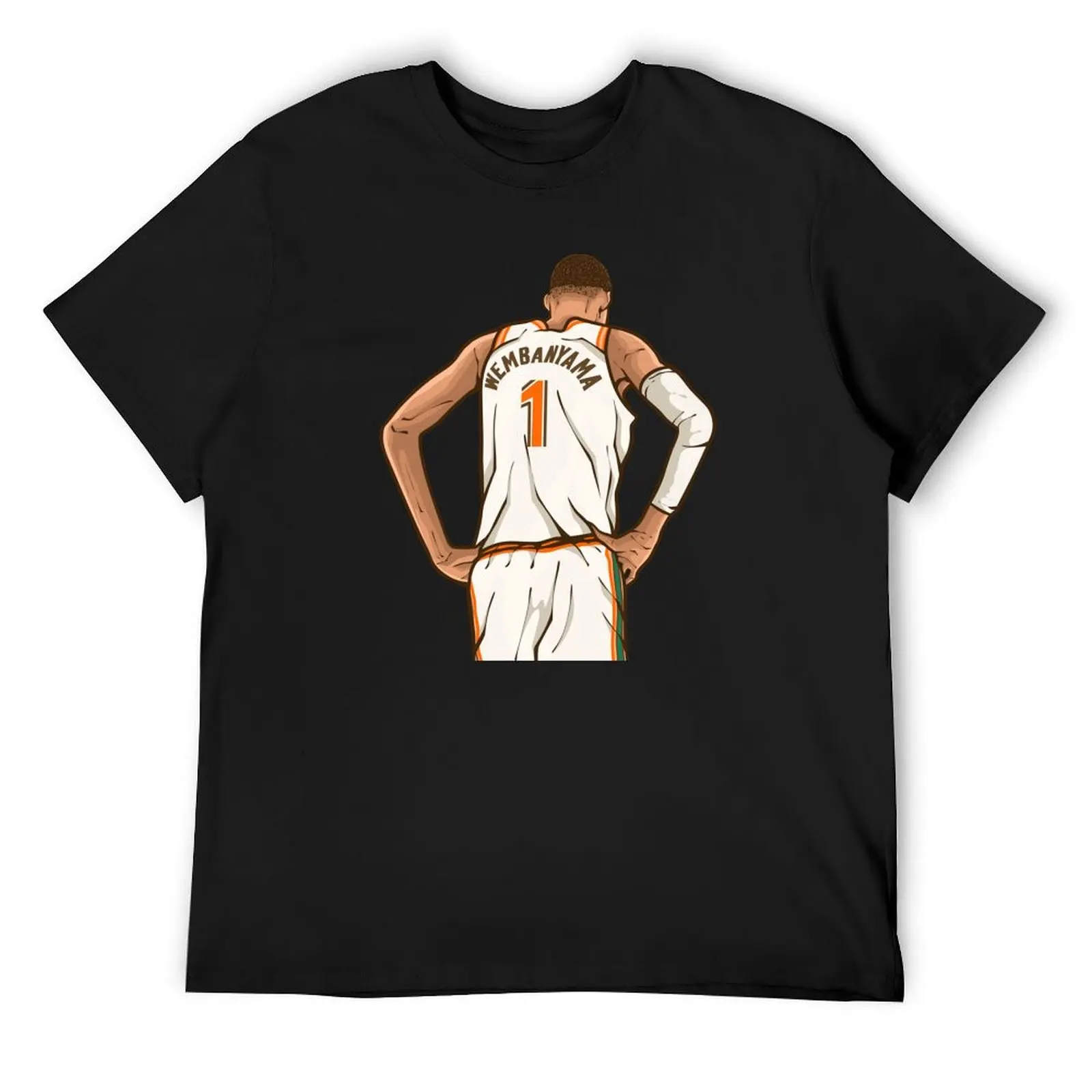 

Victor Wembanyama Back-To T-Shirt football t shirt baggy shirts blue lock summer 2025 clothing for men