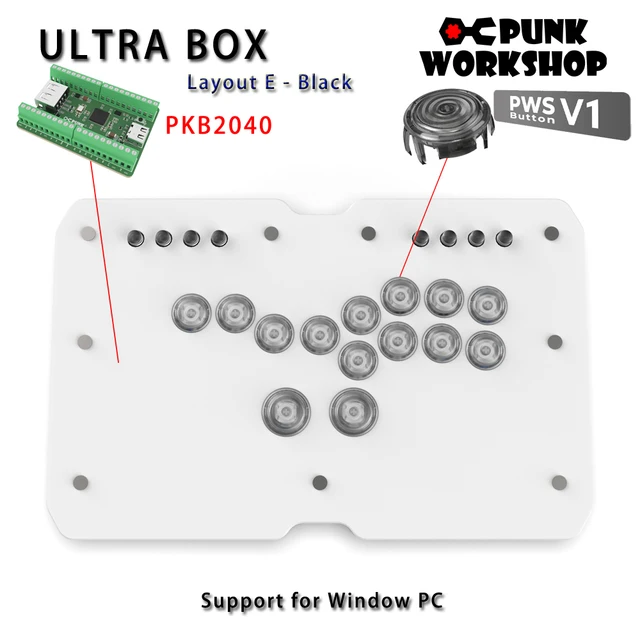 Punk Workshop Ultra BOX HitBox Controller Layout E SOCD Supported