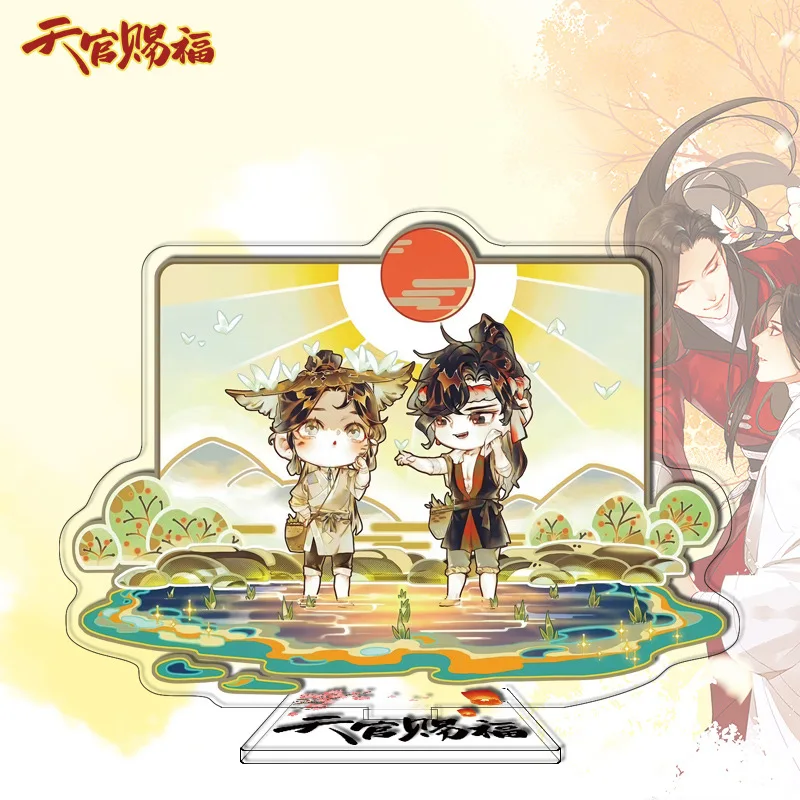 Anime Heaven Official's Blessing Xie Lian Hua Cheng Acrylic Standing Plate Stand Figure Model Parts Desk Ornamentation Xmas Gift