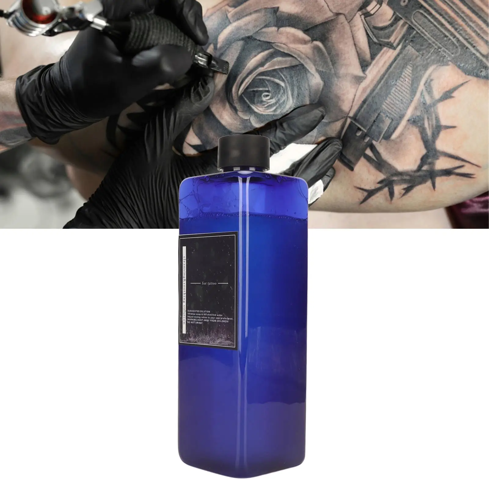 500ml Tattoo Blue Solution - Professional For salon Soap