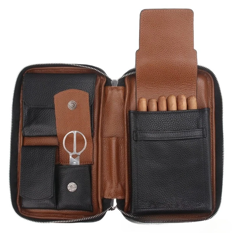 

Male Gift Cigar Accessories Vintage Men's Multifunctional Cigar Cases Travel Wrist Convenient Cigar Protector