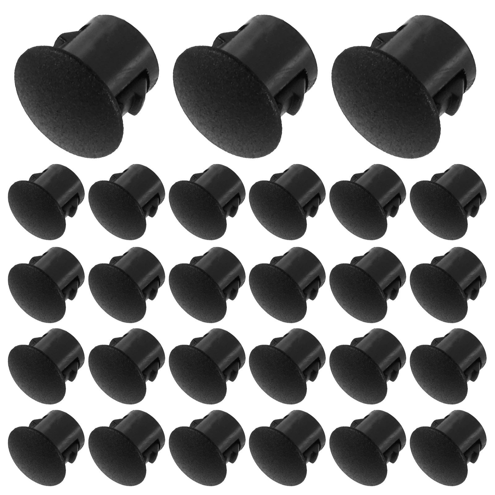 

50 Pcs Hole Plugs for Furniture Screw Covers Drill Caps Circular Plastic Reusable