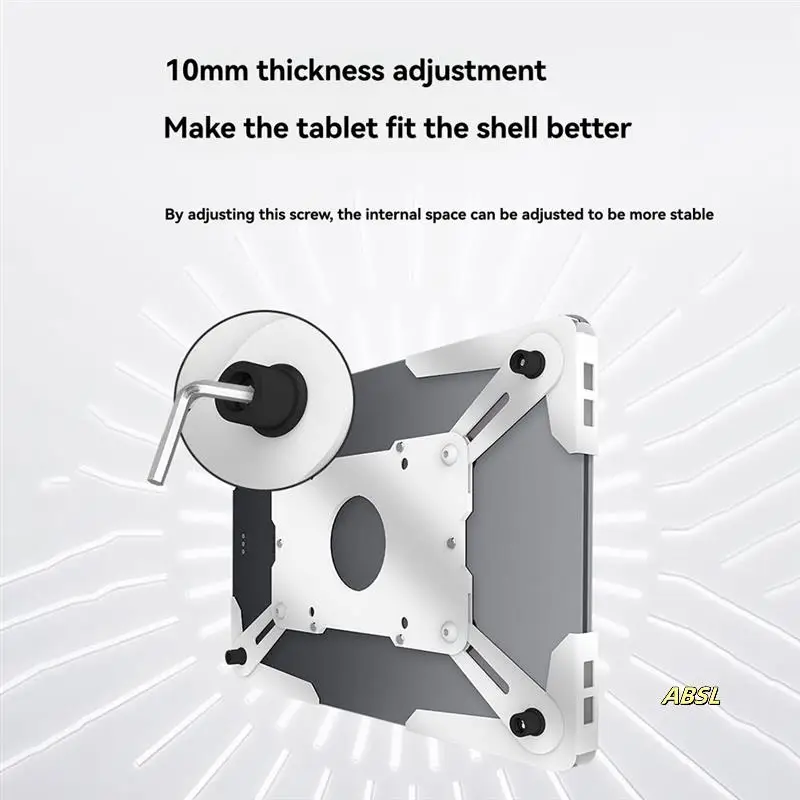 

Wall Mount Tablet Enclosure Adjustable Tablet Holder Tablet Bracket Wall Hanging Or Desktop Stand Holder