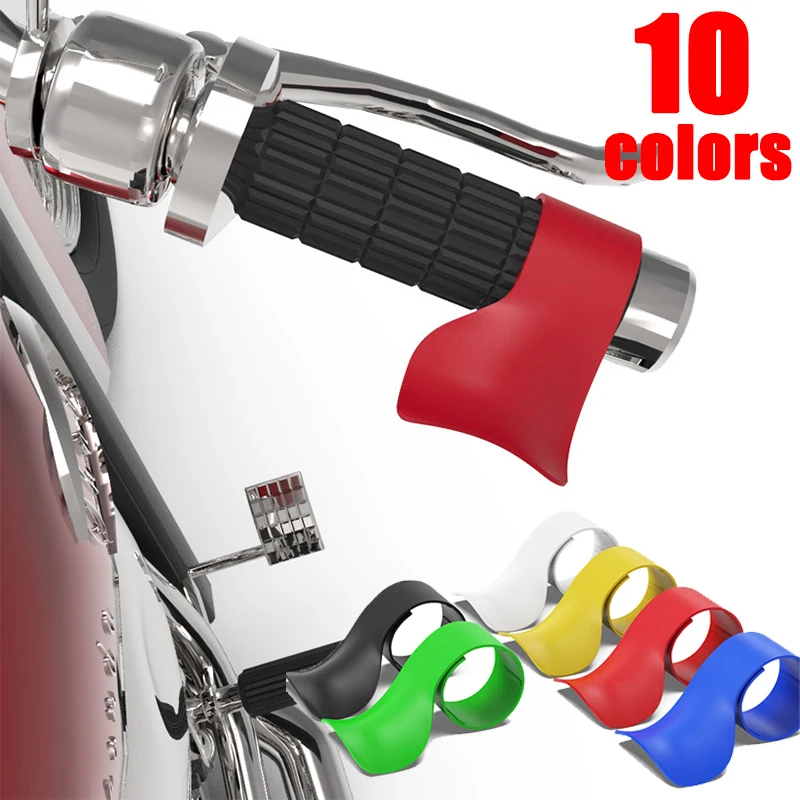 Hot Throttle Grips Motorcycle Cruise Control Throttle Assist Wrist Rest Clip Universal Handle Bar E-Bike Moto 10 Colors
