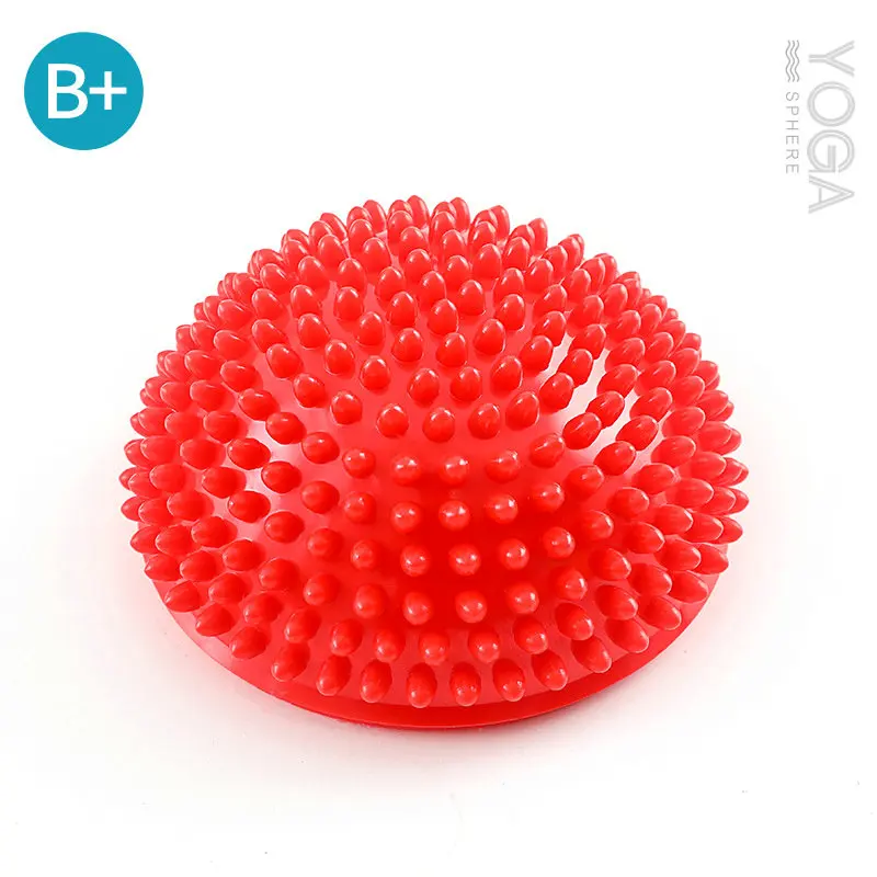 Inflatable PVC Durian Massage Ball Yoga Sole Massage Ball Balancing Semi-circular Ball Fitness  Skin-friendly