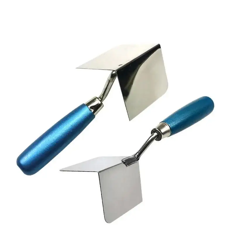 

1Pc Stainless Steel Corner Trowel Tool, 8x6cm Inside/Outside Drywall Corner Knife for Gyprock & Plasterboard Finishing