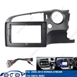 For Honda STREAM 2006-2013 10.1 Inch Car Radio GPS MP5 Player Stereo 2 Din Head Unit Fascia Panel Casing Frame Dash Cover Trim