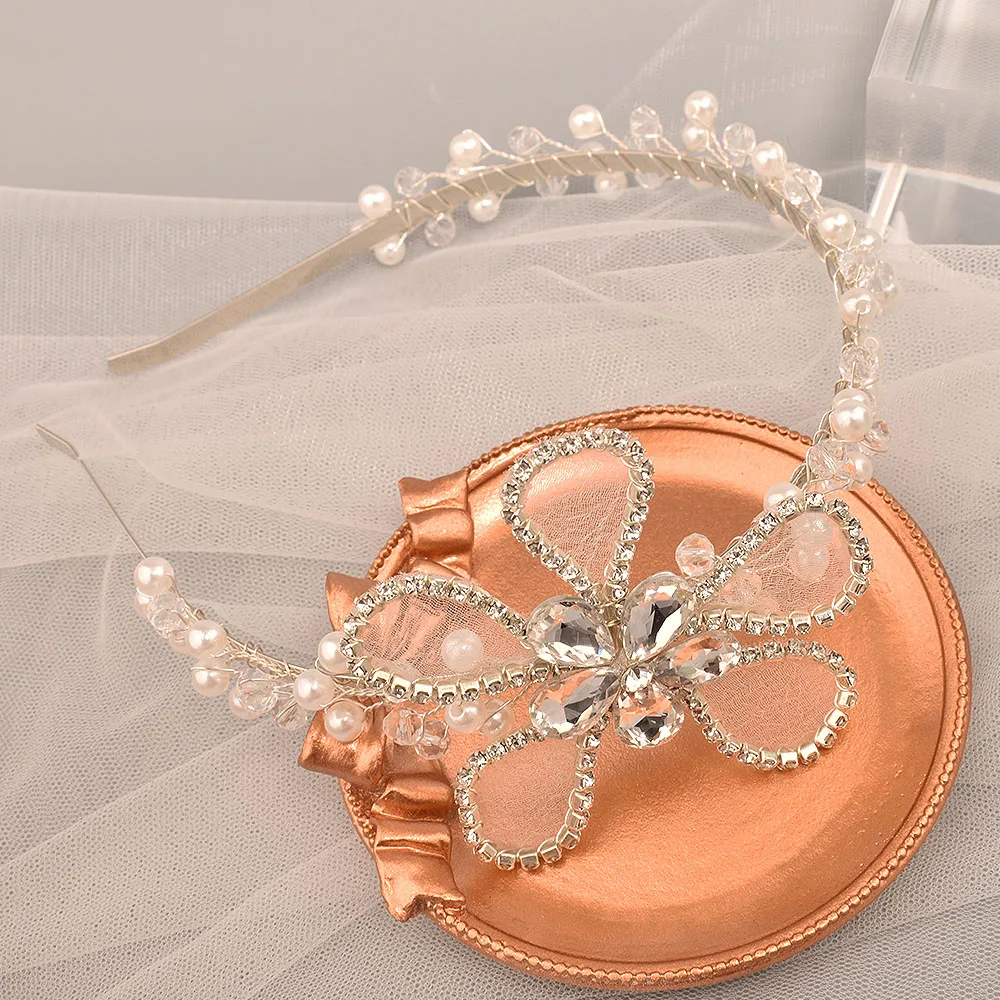 

DZ259 Luxury High Sense Bridal Wedding Dress Style Headband Popular Hair Accessories for Wedding & Birthday Parties Crowns