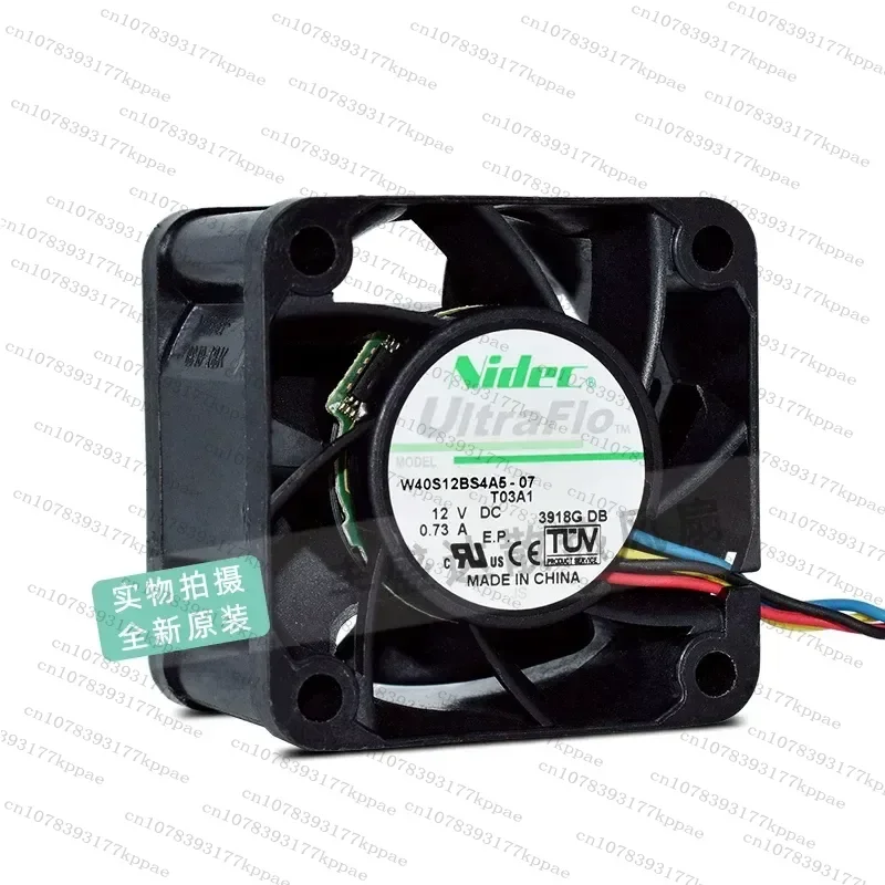 for NIDEC W40S12BS4A5-07 12V 0.73A 4028 4CM Power Cooling Fan Original Genuine Replacement