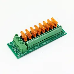 DC Power Fuse Distribution Strip Module Terminal Block 8 Position Expandable