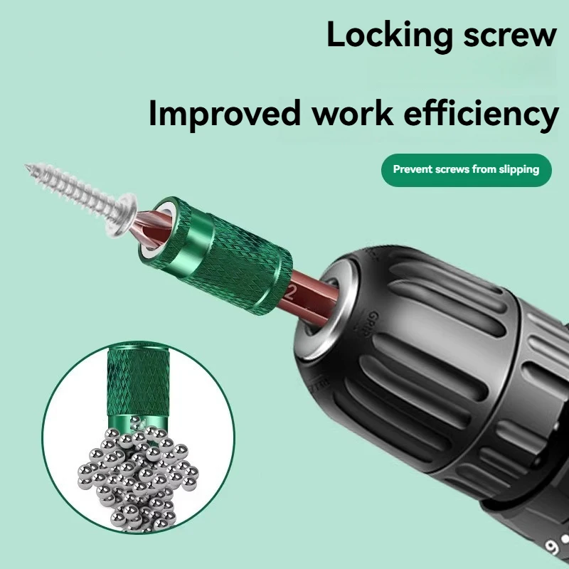 1-10pc Magnetic Ring Screwdriver Bit Strong Magnet Anti Slip Screw Holder 1/4 Inch Hex Shank Magnetic Sleeve for Electric Drill