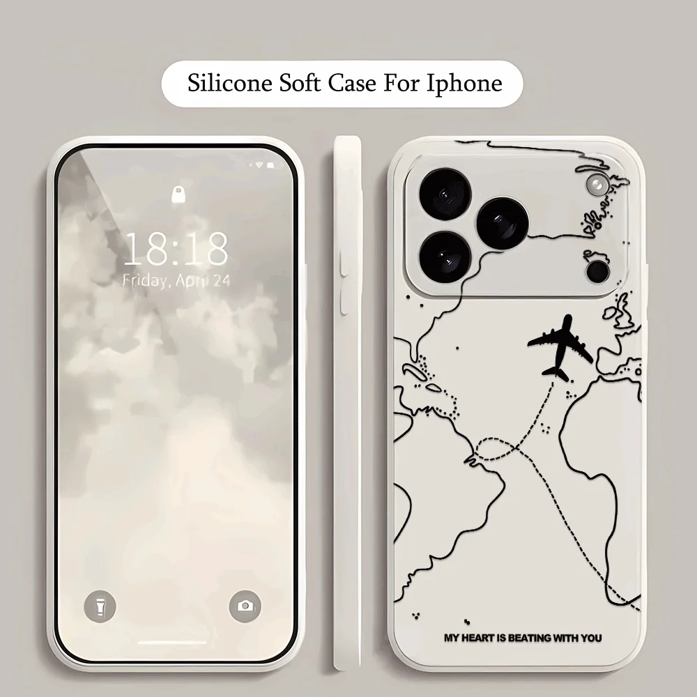 Air travel Phone Case for iPhone17Pro Max/17Pro/17/16/15/14/13/12/11/Pro/Plus Fashion Friend Gift Aesthetic Phone Case