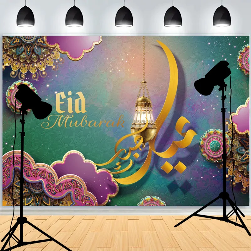 Geometric Patterns Arabesque Arched Door Dome Photography Background Lslamic Architecture Palace Photo Studio Backdrops BT-12