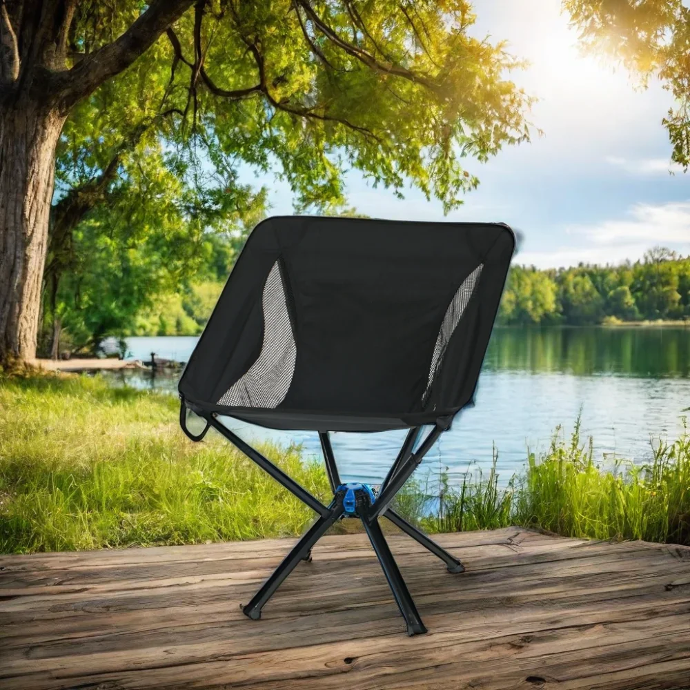 Outdoor Camping Folding Chair Quick Open Aluminum Alloy Moon  Convenient and Small Size New Product