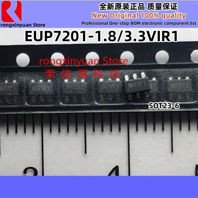 20 قطعة EUP7201-1.8/3.3VIR1 NH7YF1 NH EUP7201 IPT2601D 2601D MM1502XNRE P226 MM1502 MM3285CNRE T04B8 MM3285 SOT23-6 100% جديد