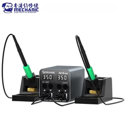 Mechanic A210 Max Dual-station Constant Temperature Desktop Soldering Station C210 Handel Short Circuit Protection Welding Tools