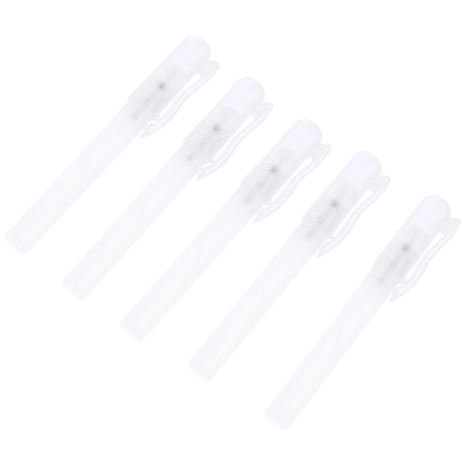 

5 Pcs Pen Shape Perfume Bottles Empty Refillable Containers Durable PP Material Travel Home Use Essential Oils Bottle