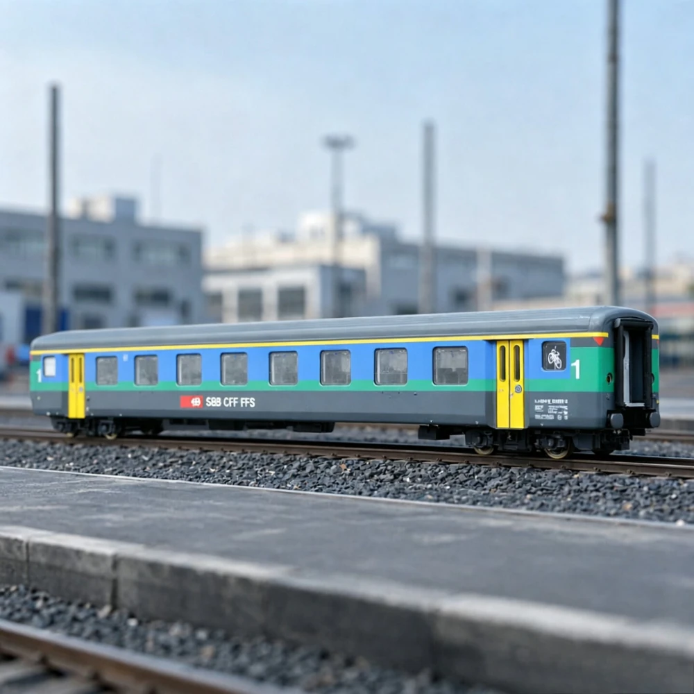 ROCO HO Type 1/87 Train Model Passenger Car 74565 SBB Passenger Carriage Modern Coating and Printing Adult Toy
