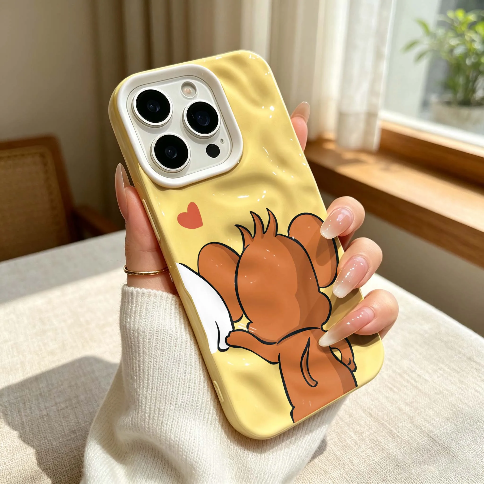 Coque de téléphone en forme de cœur Koala marron de dessin animé pour Apple iPhone 17 Air 16 15 14 13 12 11 Plus Pro Max
