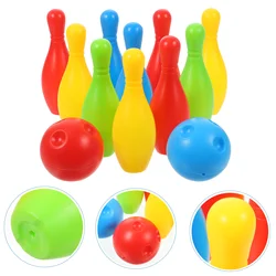 Juego de bolos para niños incluye 10 bolas coloridas clásicas y 2 bolas, regalos de bolos, Educación Temprana, juegos para interiores y exteriores, genial para