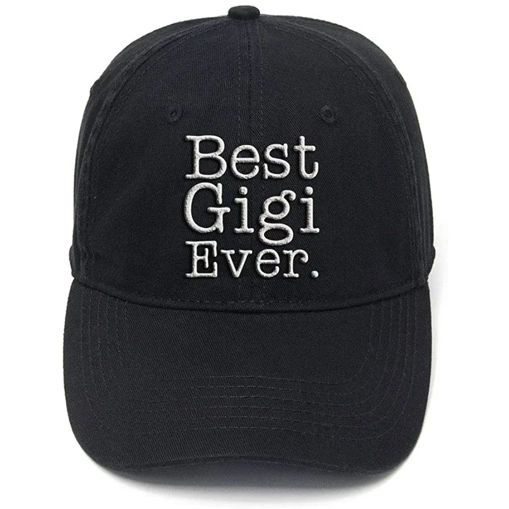 

Lyprerazy для бабушки Best Gigi Ever Gift, регулируемая бейсболка из стираного хлопка для мужчин и женщин, унисекс, в стиле хип-хоп, крутая бейсболка с флоковым принтом