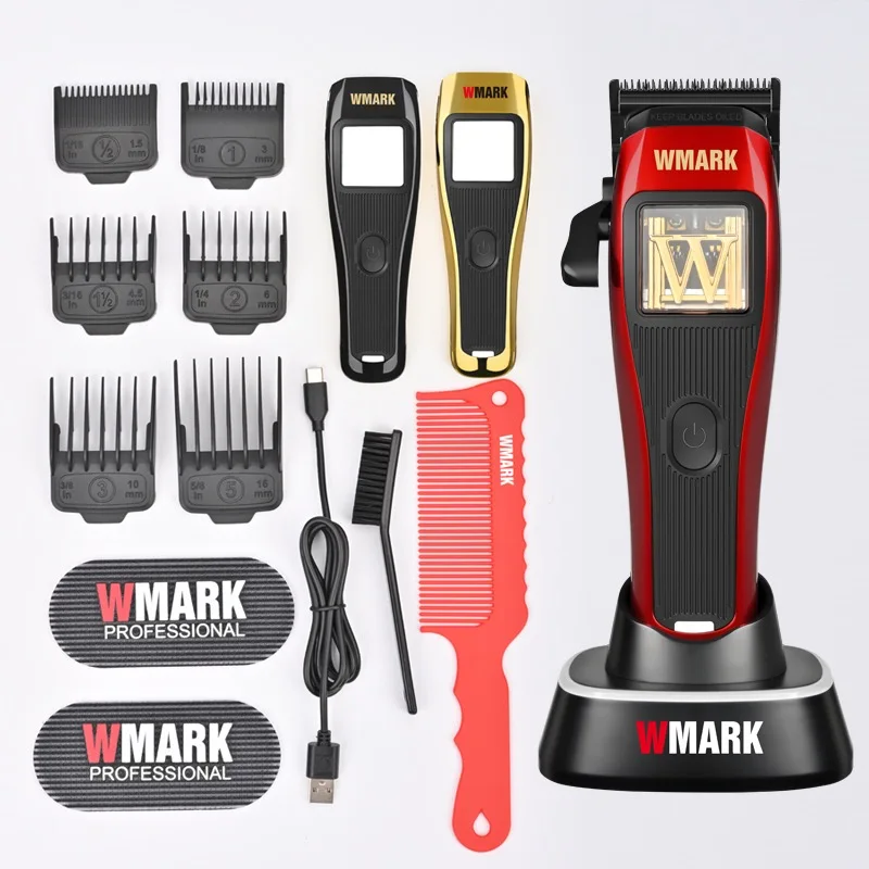 

WMARK NG-X1 2024 New Hair clipper DLC head 10000 RPM 3 colors replaceable with charging base