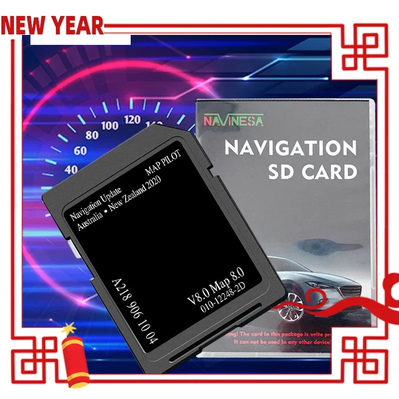 for Mercedes A/B/C/CLA/CLS/E/GLA/GLC/GLE Vehicle 2020 V8 Garmin Navigation GPS 8GB SD Card Australia New Zealand Map A2189061004