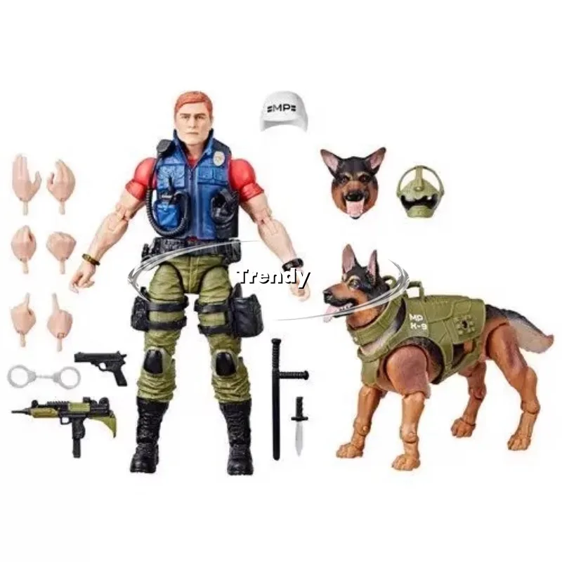 

Hasbro GIJOE Special Forces No.157 Christopher Law and Military Dog Set 6-inch Hand-made Doll Toy