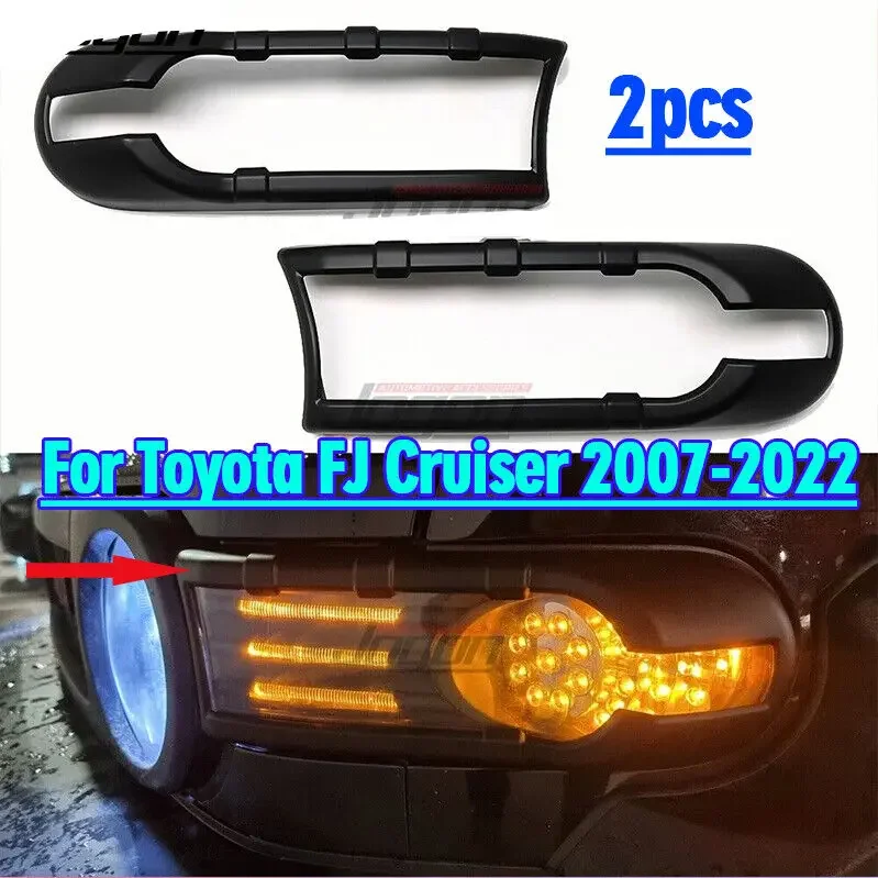 For Toyota FJ Cruiser 2007 2008 2009 2010 2011-22 Front Headlight Fog Lamp Cover