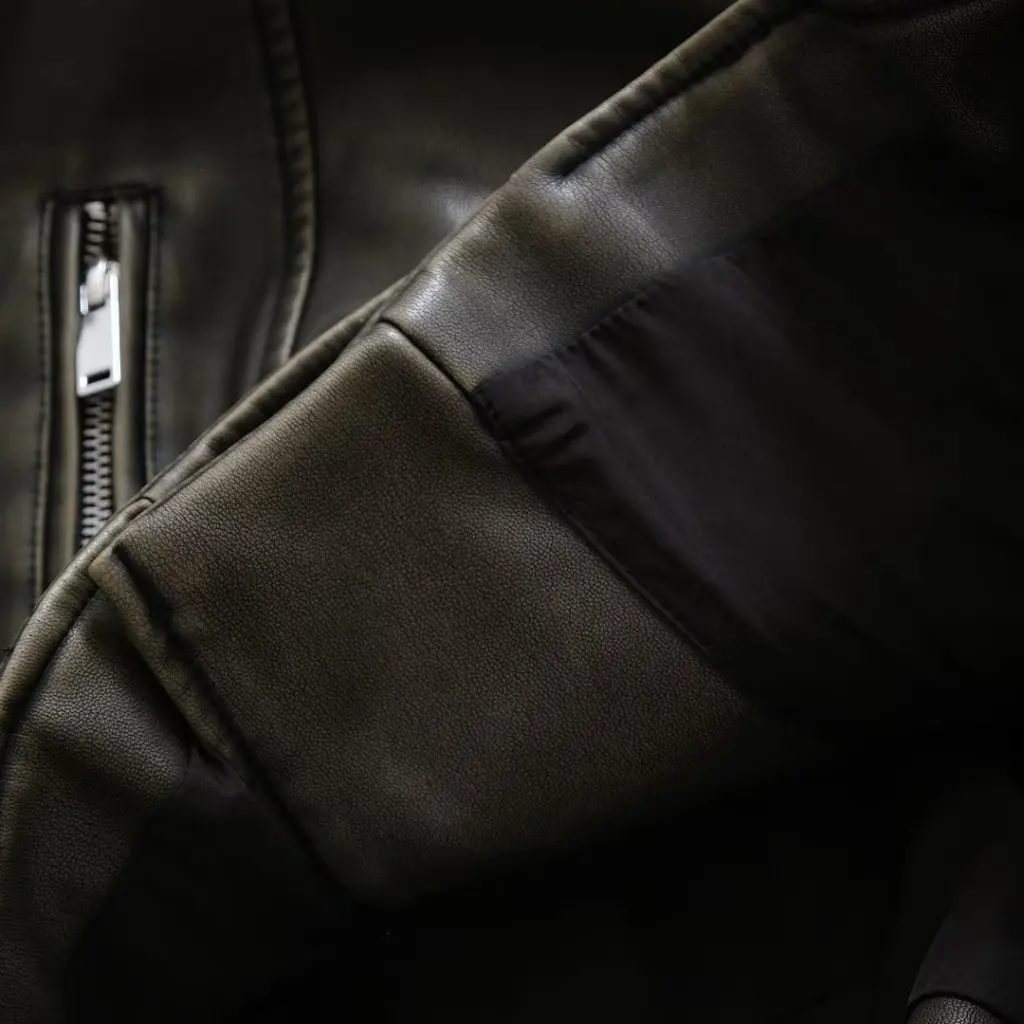 Damska kurtka skórzana w stylu retro z długim rękawem, krótka, wyszczuplająca odzież motocyklowa, jesienna moda, odzież wierzchnia.