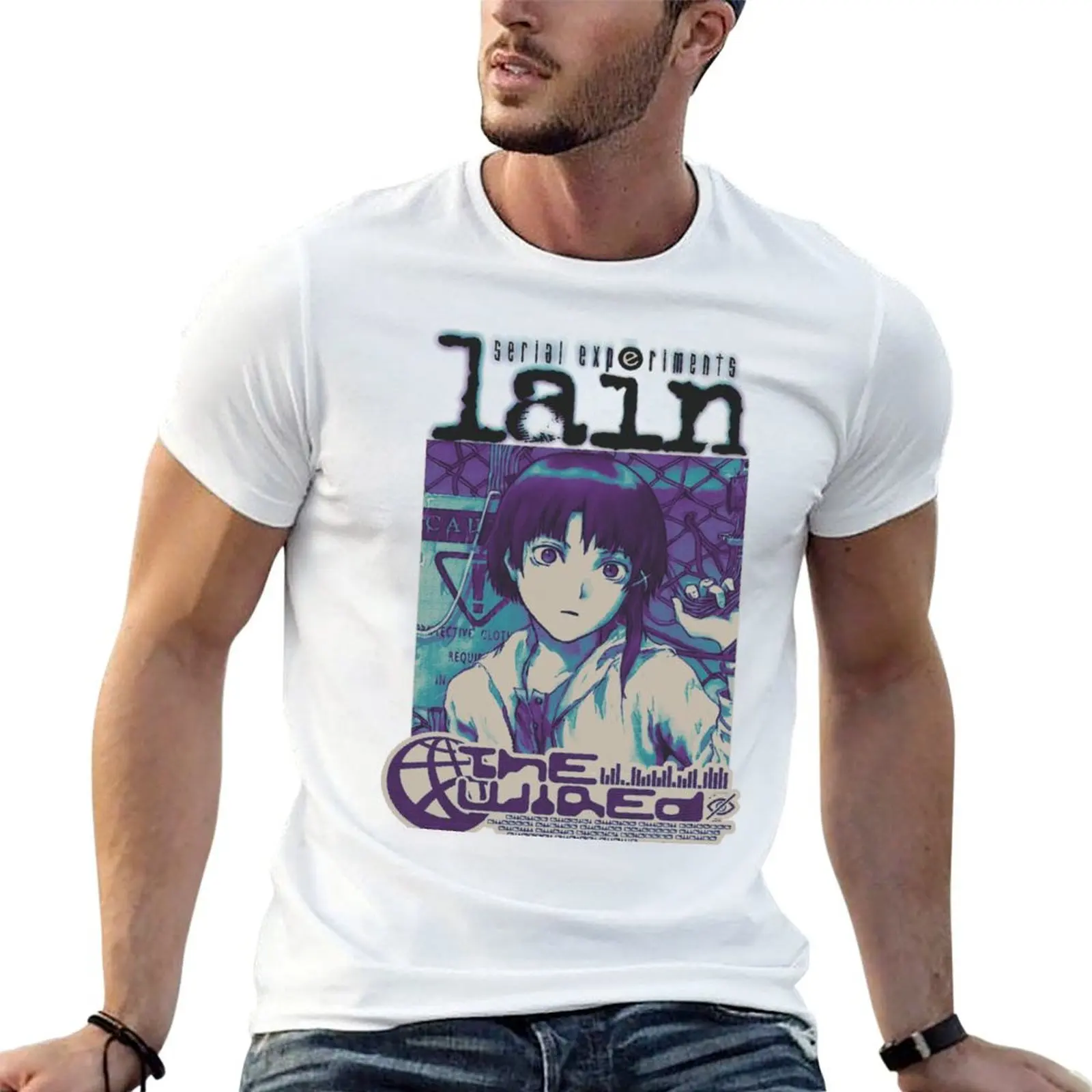 

t Lain T-Shirt Experiments print Serial shirt graphic custom shirts t man