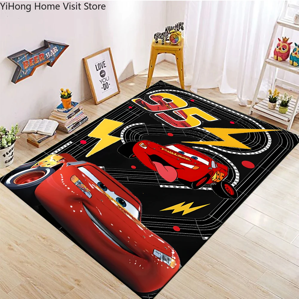 1PC 디즈니 자동차 라이트닝 맥퀸 인쇄 카펫 러그 거 - Lighting Mcqueen Decor 리뷰 및 가격