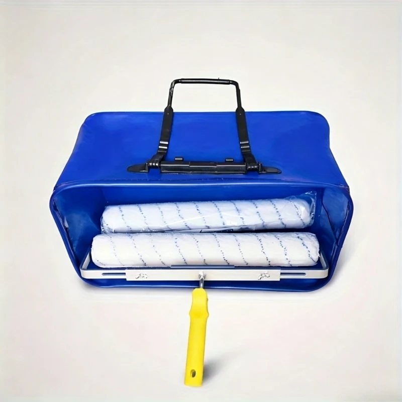 with-tote-bag-18-inch-blue-plastic-paint-barrel-eva-material-foldable-surface-paint-roller-tray